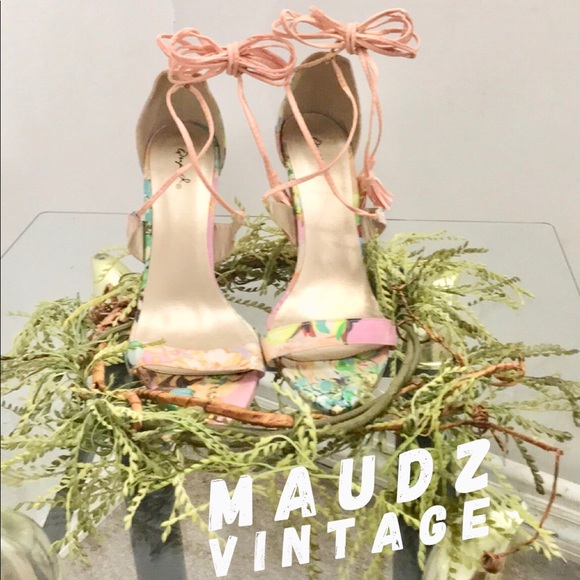 Qupid Classic  Strap up Open Toe Dress High Heel - Picture 8 of 8